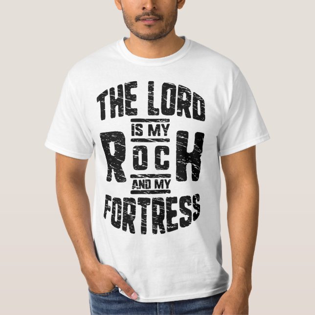 Der LORD ist mein Felsen und meine Festung Christl T-Shirt (Vorderseite)