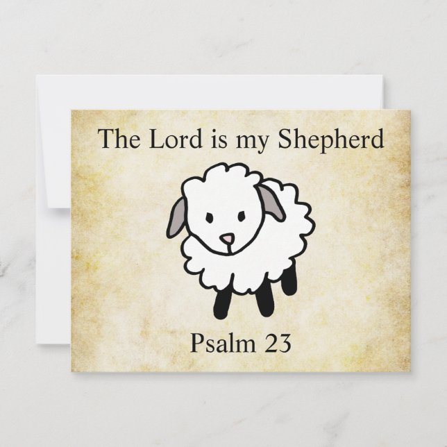 Der LORD ist mein Hirte Psalm 23 (Vorderseite)