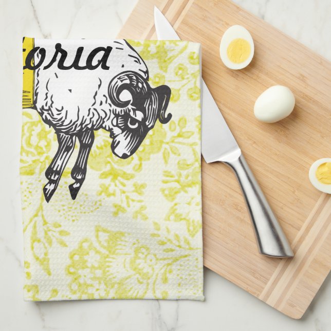 Der LORD ist mein Hirte Psalm 23 Handtuch (Viertel Falte)