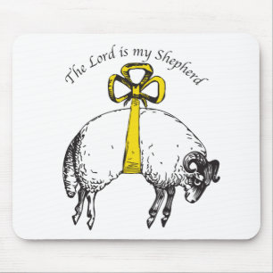 Der LORD ist mein Hirte Psalm 23 Mousepad