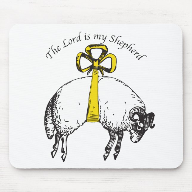 Der LORD ist mein Hirte Psalm 23 Mousepad (Vorne)