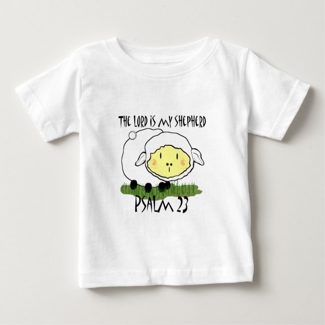 Der LORD ist mein Hirte Psalm 23 Säugling T - Shir Baby T-shirt (Vorderseite)