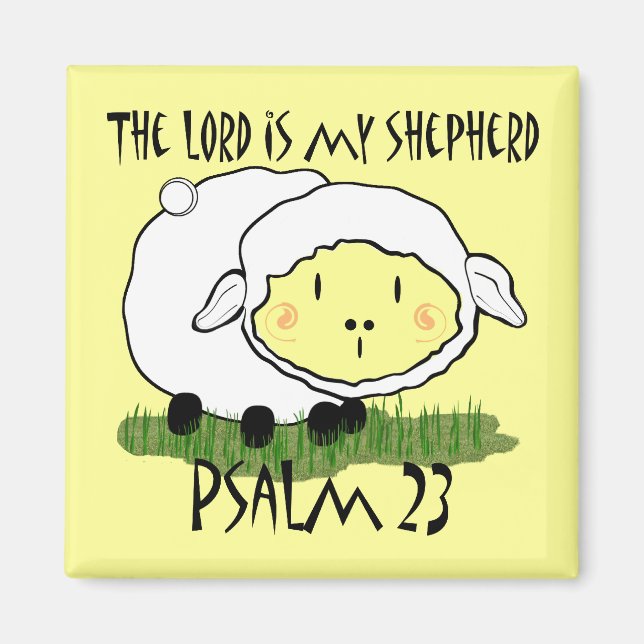 Der LORD ist mein Hirte Psalm 23 Säugling T - Shir Magnet (Vorne)