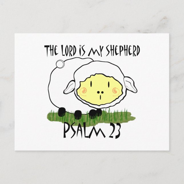 Der LORD ist mein Hirte Psalm 23 Säugling T - Shir Postkarte (Vorderseite)