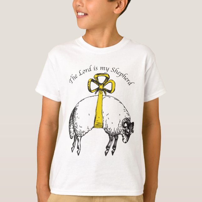 Der LORD ist mein Hirte Psalm 23 T-Shirt (Vorderseite)