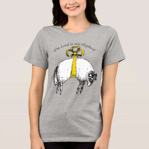 Der LORD ist mein Hirte Psalm 23 Tri-Blend Shirt
