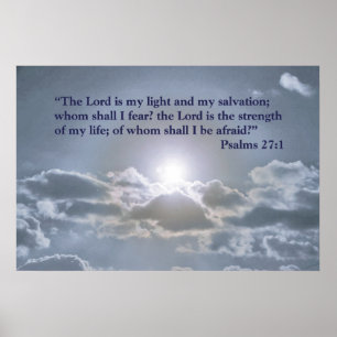 Der Lord ist mein Licht - Psalm-27:1 Poster