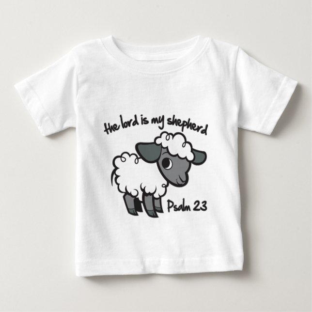 Der Lord ist mein Schäfer Baby T-shirt (Vorderseite)