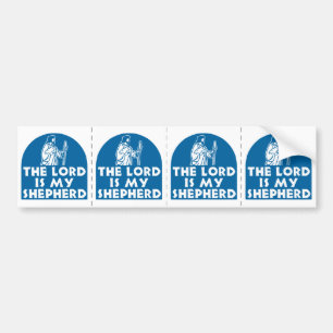 Der Lord ist mein Schäfer-Blau Autoaufkleber
