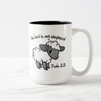 Der Lord ist mein Schäfer Zweifarbige Tasse