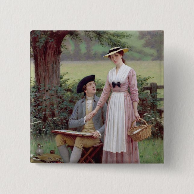 Der Lord von Burleigh, Tennyson, 1919 (Öl auf Button (Vorderseite)