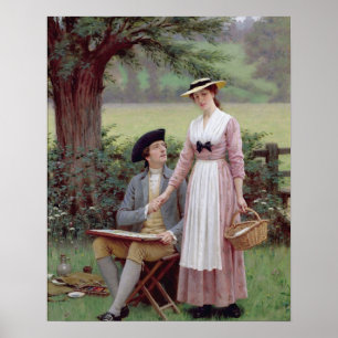 Der Lord von Burleigh, Tennyson, 1919 (Öl auf Poster