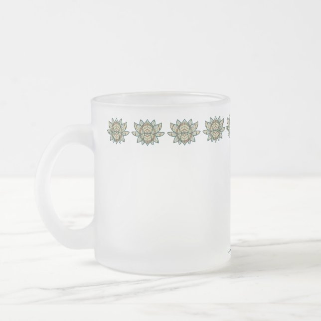 Der Lotus-Becher Mattglastasse (Links)
