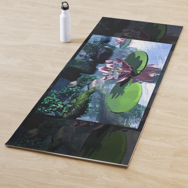 Der Lotus und die Dragonfly Yogamatte (Beispiel)