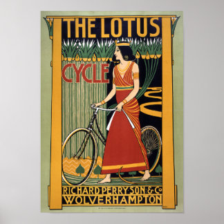 Der Lotus-Zyklus, 1896 Poster