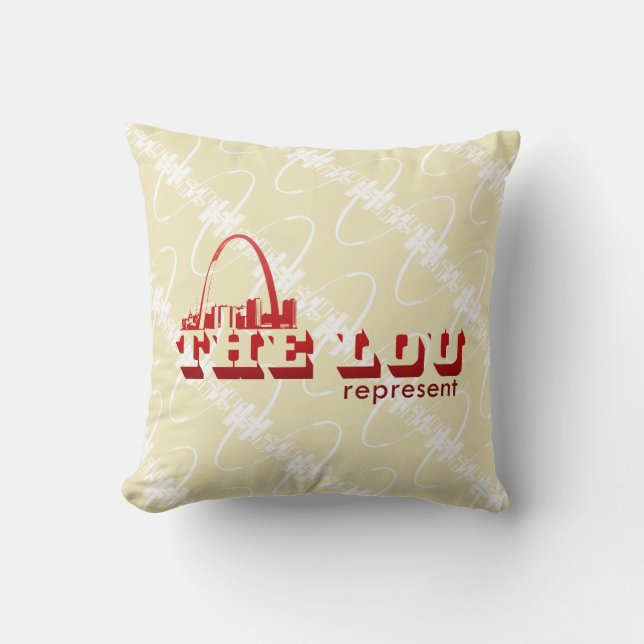 Der Lou St. Louis stellen dar Kissen (Vorderseite)