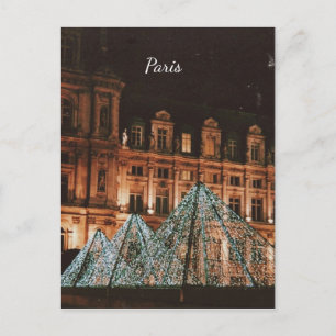 Der Louvre, Paris, Frankreich Feiertagspostkarte