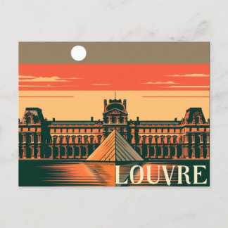 Der Louvre: Pariser Eleganz und kulturelles Grande Feiertagspostkarte