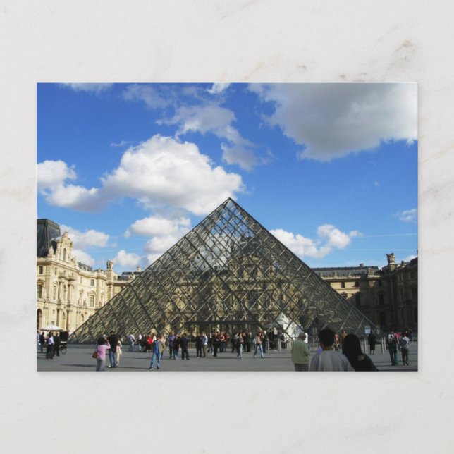 Der Louvre Postkarte (Vorderseite)