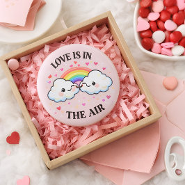 Der Love In The Air Anstecker — Valentinstag  Button
