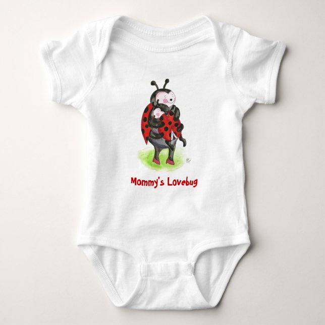 Der Lovebug der Mama Baby Strampler (Vorderseite)