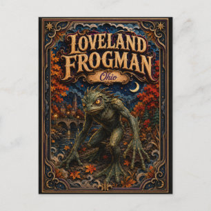 Der Loveland Frogman Ohio Popcut Legends Postkarte