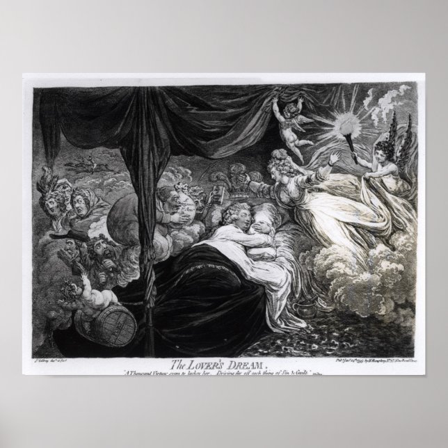Der Lover-Traum, 1795 Poster (Vorne)
