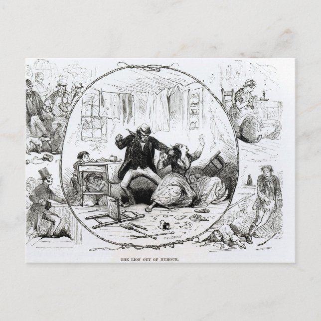 Der Löwe aus dem Spaß Postkarte (Vorderseite)