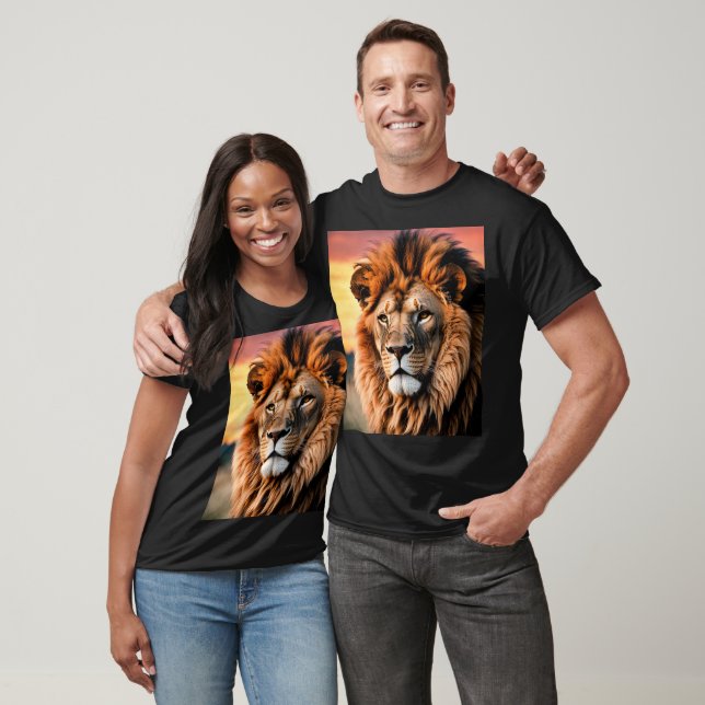 Der Löwe - der König des Dschungels. T-Shirt (Unisex)