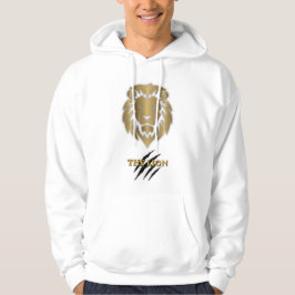 Der Löwe Gold & Schwarz Grafik Hoodie