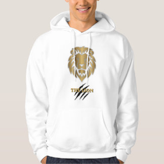 Der Löwe Gold & Schwarz Grafik Hoodie