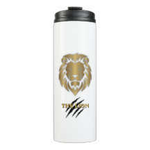 Der Löwe Gold & Schwarz Grafik-Mug