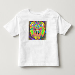 Der Löwe im negativen Regenbogen Kleinkind T-shirt