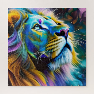 Der Löwe, König aller Katzen Puzzle