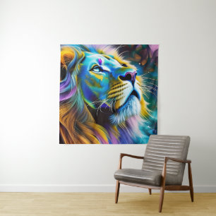 Der Löwe, König aller Katzen Wandteppich