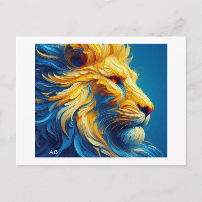 Der Löwe Postkarte (Vorderseite)