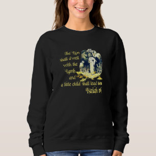 Der Löwe und das Lamm Isaiah 611 0611 Sweatshirt