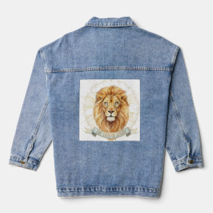 Der Löwe von Juda Christliche Damenjeansjacke Jeansjacke
