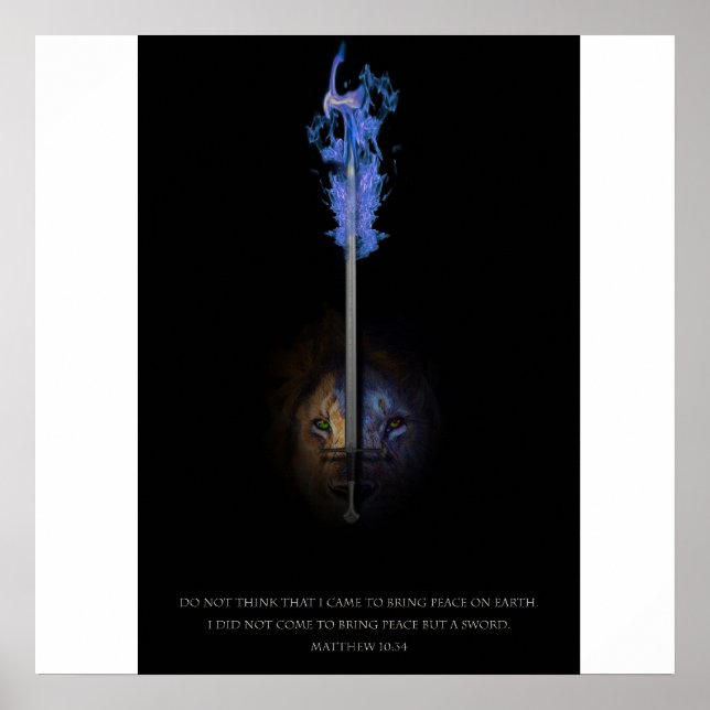 Der Löwe von Juda und das Schwert der Rechtschaffe Poster (Vorne)