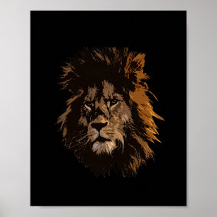 Der Löwe wischt Sigma Lion nicht Poster