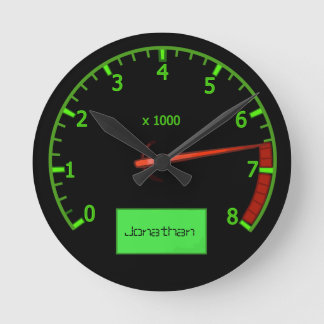 Der Lüfter des Motorgetriebes mit individuellem Na Runde Wanduhr