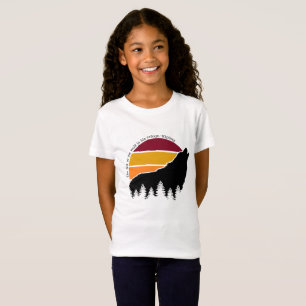 Der Lüfter des Wolfs ist sein Retro Sunset T-Shirt