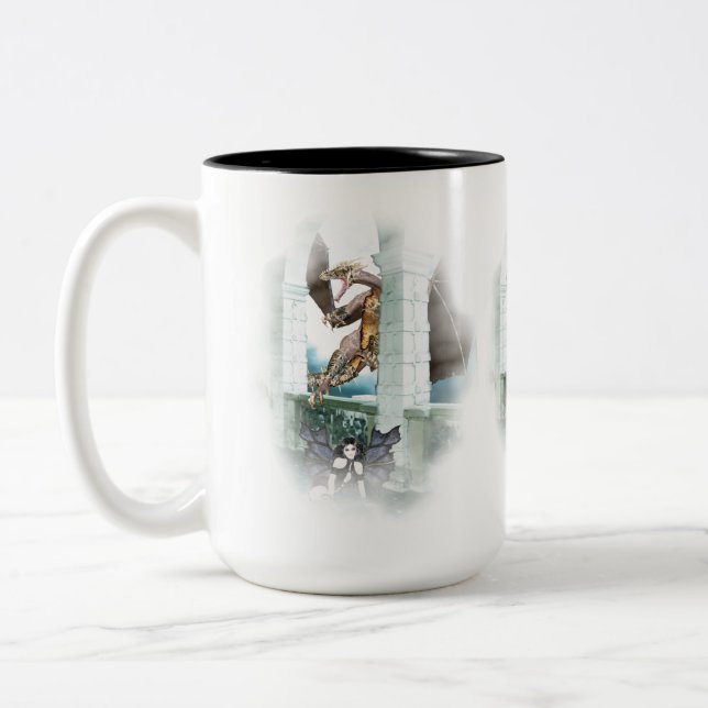 Der Lügner des Drachen Zweifarbige Tasse (Links)