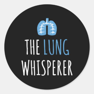 Der Lung Whisperer Atemtherapeut Runder Aufkleber
