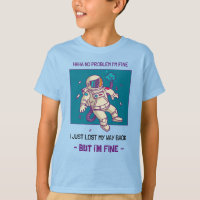 Der lustige Astronaut hat im Weltraum verloren.