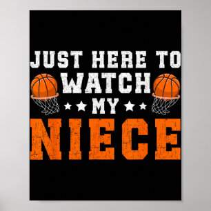 Der lustige BasketballOnkel eines Basketballspiele Poster