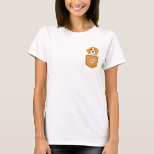 Der lustige Beagle in der Tasche T-Shirt