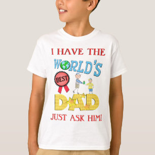 Der lustige beste Vatertag Vater- T-Shirt