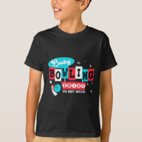 Der lustige Bowling-Entwurf wischt nicht ab, das i