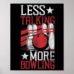 Der lustige Bowling spricht weniger über mehr Bowl Poster